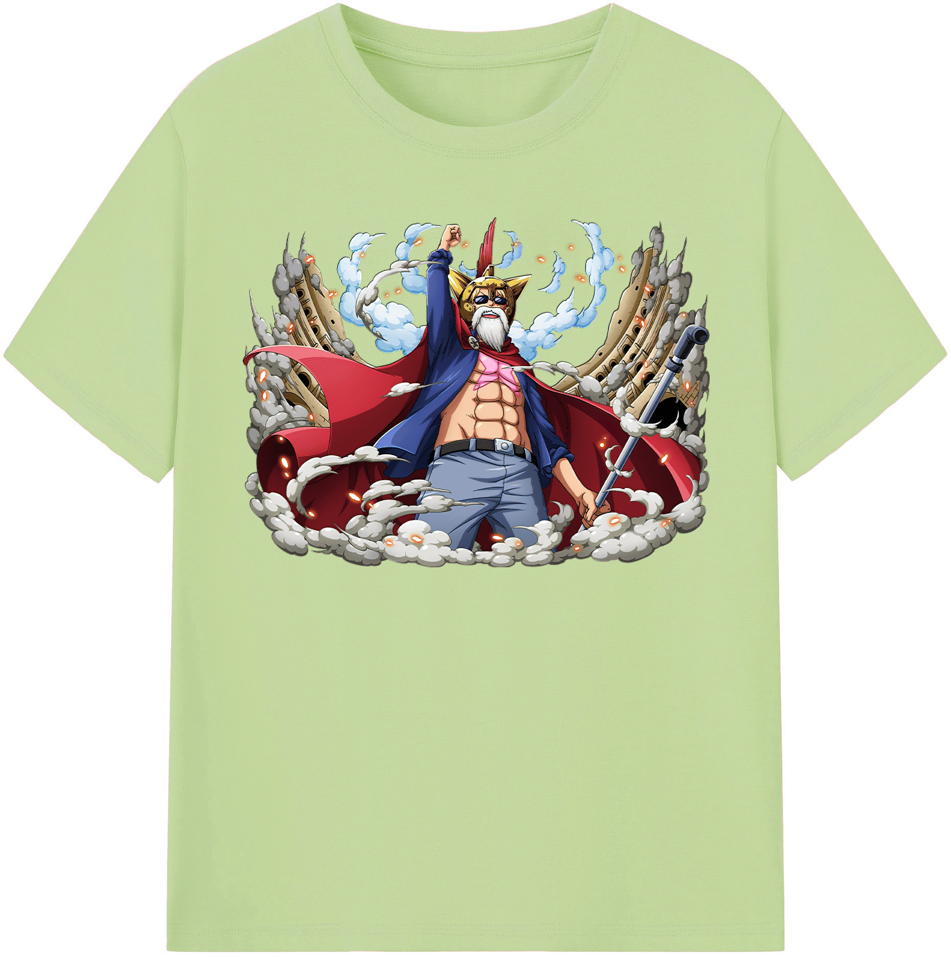 ワンピース モンキー・D・ルフィ ONE PIECE Monkey D. Luffy 綿100％半袖Tシャツ（フロントプリント）